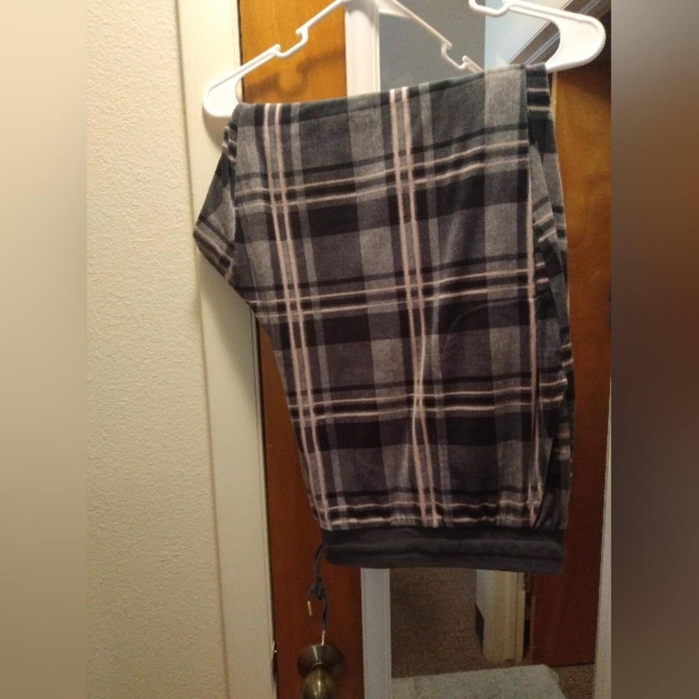 Plaid Gray and Black Pants